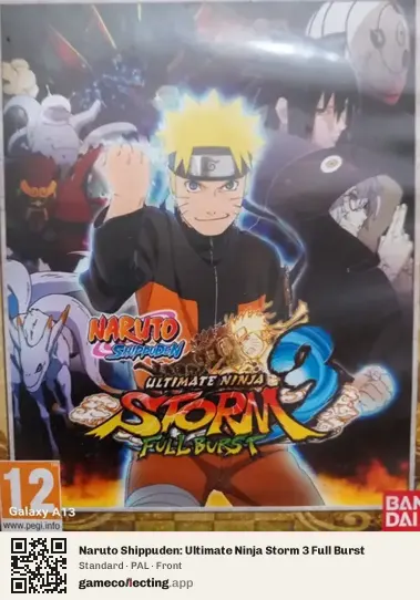 Naruto Shippuden: Ultimate Ninja Storm 3 Full Burst Xbox 360, PAL box front