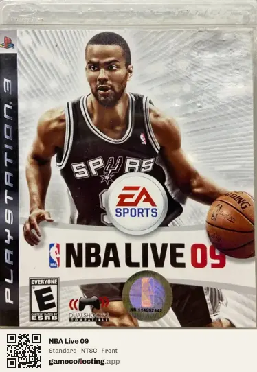 NBA Live 09 PlayStation 3, NTSC box front