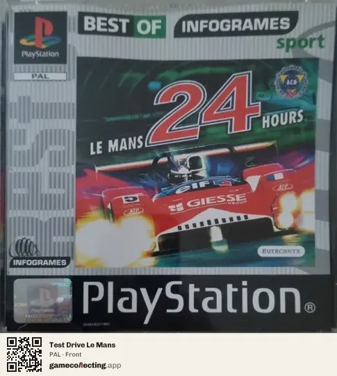 Test Drive Le Mans PlayStation, PAL box front