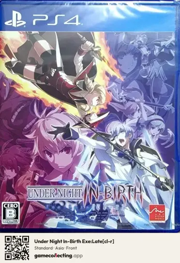 Under Night In-Birth Exe:Late[cl-r] PlayStation 4, Asia box front