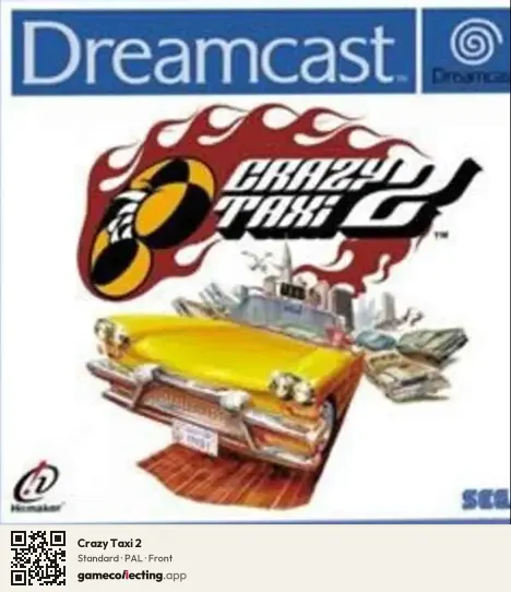 Crazy Taxi 2 Sega Dreamcast, PAL box front