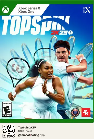 TopSpin 2K25 Xbox Series X, NTSC box front