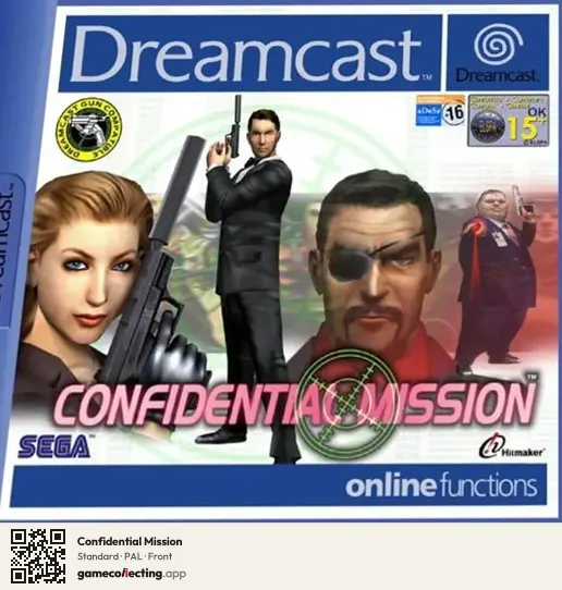Confidential Mission Sega Dreamcast, PAL box front