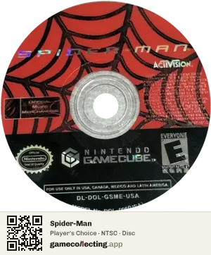 Spider-Man Nintendo GameCube, NTSC disc