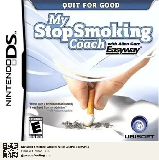 My Stop Smoking Coach: Allen Carr's EasyWay Nintendo DS, NTSC box front