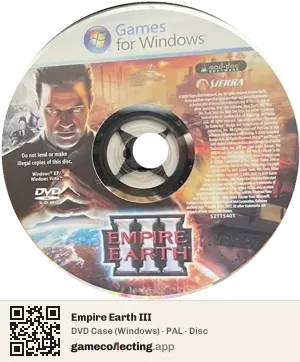 Empire Earth III Computer, PAL disc