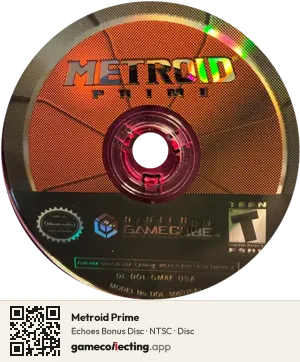 Metroid Prime Nintendo GameCube, NTSC disc