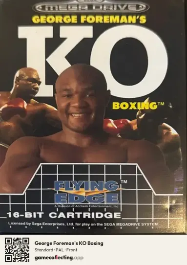 George Foreman's KO Boxing Sega Mega Drive / Genesis, PAL box front