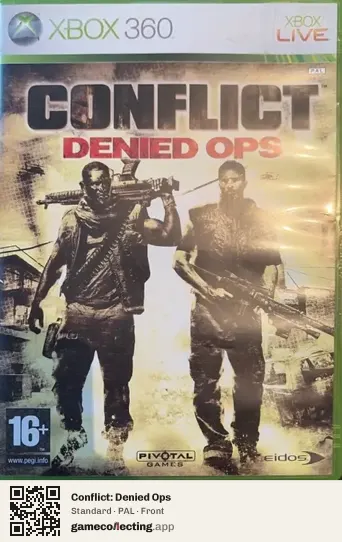 Conflict: Denied Ops Xbox 360, PAL box front