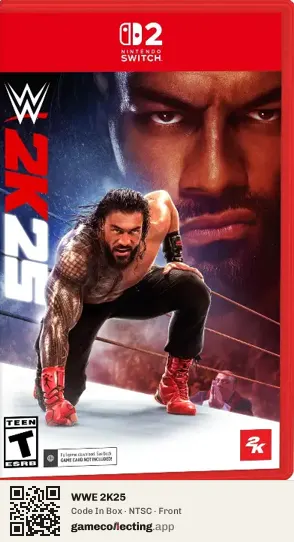 WWE 2K25 Nintendo Switch 2, NTSC box front