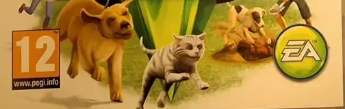 The Sims 3: Pets, the PEGI square on its front