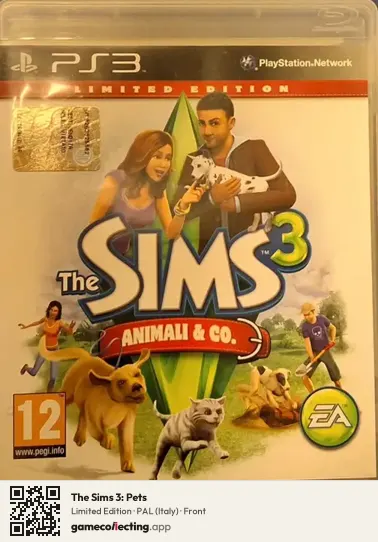 The Sims 3: Pets PlayStation 3, Italy box front