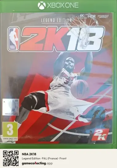 NBA 2K18 Xbox One, France box front