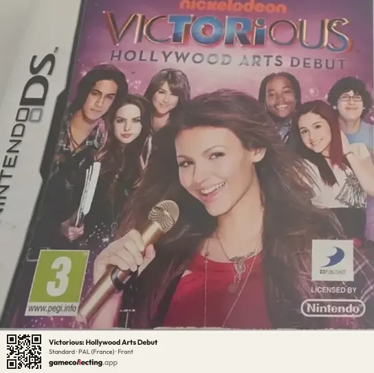 Victorious: Hollywood Arts Debut Nintendo DS, France box front