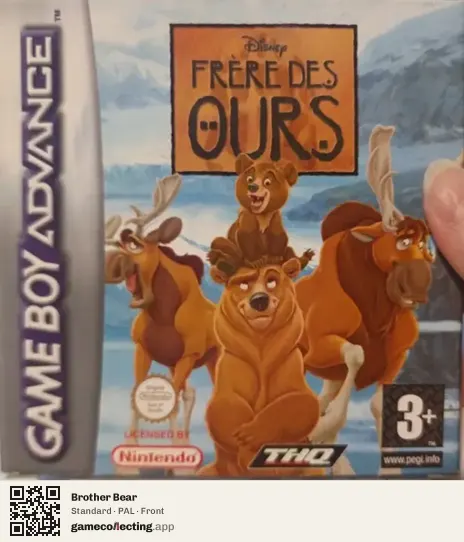 Brother Bear Game Boy Advance, PAL box front