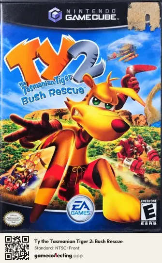 Ty the Tasmanian Tiger 2: Bush Rescue Nintendo GameCube, NTSC box front