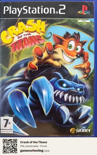 Crash of the Titans PlayStation 2, Australia box front