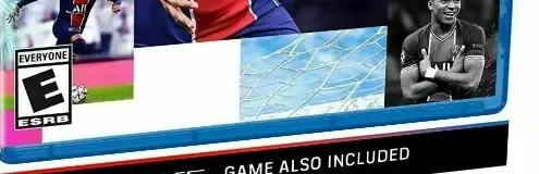 FIFA 21, the ESRB box on its front