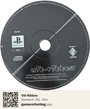 Vib-Ribbon PlayStation, PAL disc