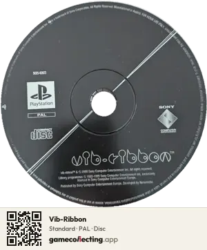 Vib-Ribbon PlayStation, PAL disc