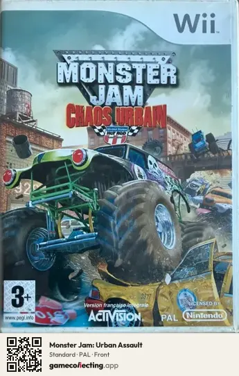 Monster Jam: Urban Assault Nintendo Wii, PAL box front