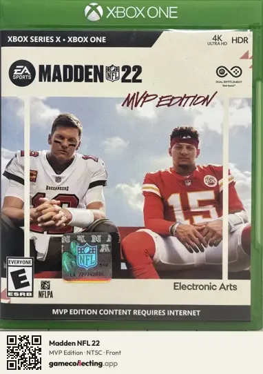 Madden NFL 22 Xbox One, NTSC box front