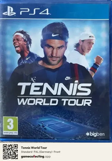 Tennis World Tour PlayStation 4, Germany box front