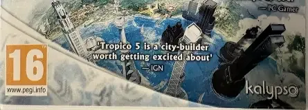 Tropico 5, the PEGI square on its front