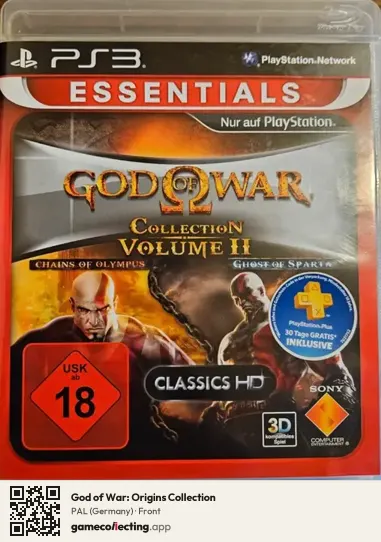 God of War: Origins Collection PlayStation 3, Germany box front