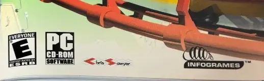 RollerCoaster Tycoon, the ESRB box on its front