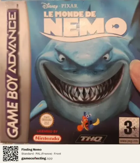 Finding Nemo Game Boy Advance, France box front
