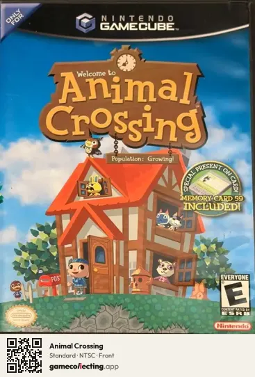 Animal Crossing Nintendo GameCube, NTSC box front