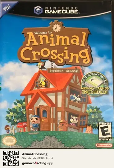 Animal Crossing Nintendo GameCube, NTSC box front