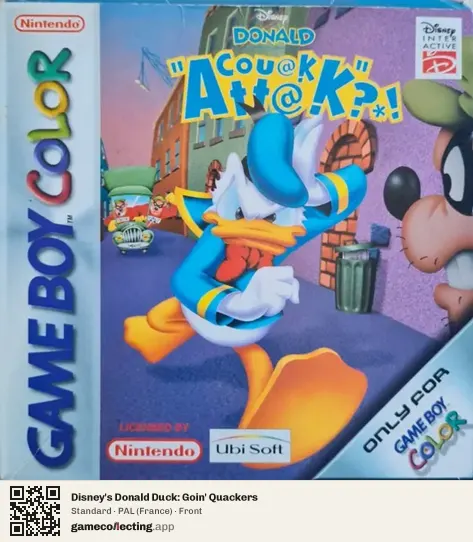 Disney's Donald Duck: Goin' Quackers Game Boy Color, France box front