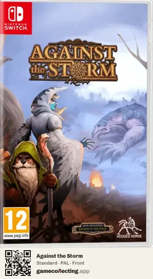 Against the Storm Nintendo Switch, PAL box front