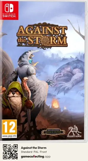 Against the Storm Nintendo Switch, PAL box front