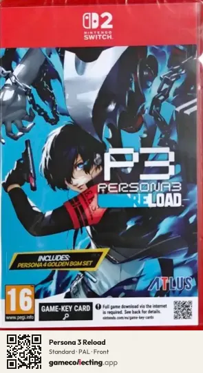 Persona 3 Reload Nintendo Switch 2, PAL box front