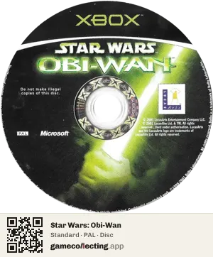 Star Wars: Obi-Wan Xbox, PAL disc