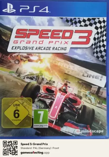 Speed 3: Grand Prix PlayStation 4, Germany box front
