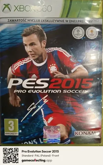 Pro Evolution Soccer 2015 Xbox 360, Poland box front