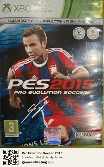 Pro Evolution Soccer 2015 Xbox 360, Poland box front