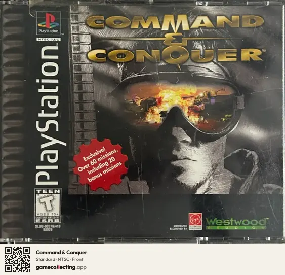 Command & Conquer PlayStation, NTSC box front