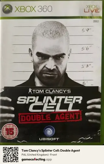 Tom Clancy's Splinter Cell: Double Agent Xbox 360, United Kingdom box front