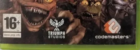 Overlord, the PEGI square on its front