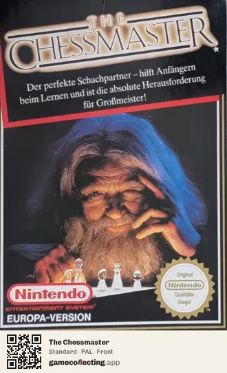 The Chessmaster Nintendo Entertainment System, PAL box front