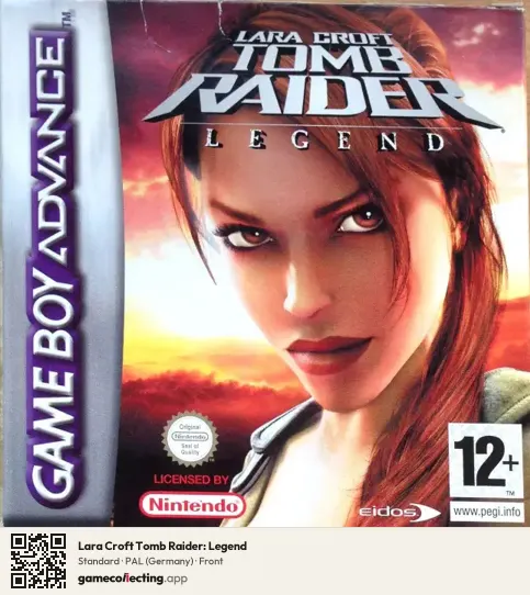 Lara Croft Tomb Raider: Legend Game Boy Advance, Germany box front