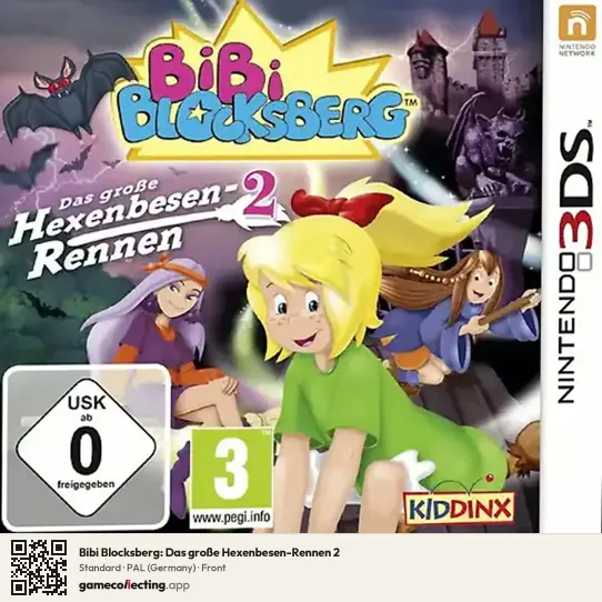 Bibi Blocksberg: Das große Hexenbesen-Rennen 2 Nintendo 3DS, Germany box front