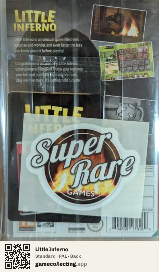 Little Inferno Nintendo Switch, PAL box back