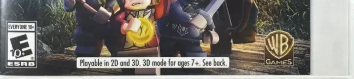 LEGO The Hobbit, the ESRB box on its front