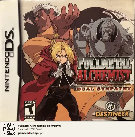 Fullmetal Alchemist: Dual Sympathy Nintendo DS, NTSC box front